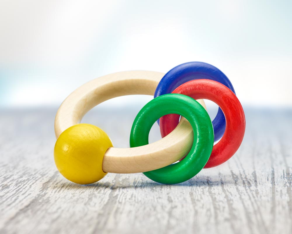 Selecta Spielzeug anneau d'attrapage Lucky grab boys 10 cm bois